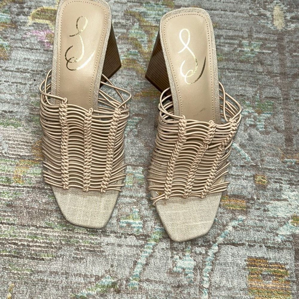 Sam Edelman elastic sandal heels sz 7
